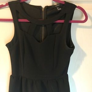 Black forever 21 cut out dress